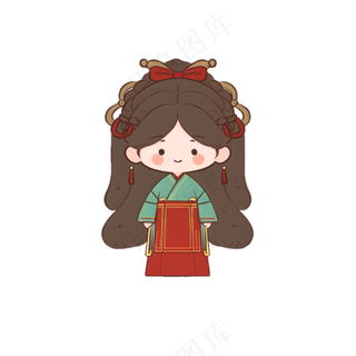 可爱Q版汉服卡通女生 (14)
