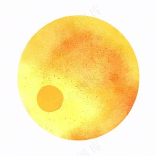 月亮月球天气卡通插画免抠