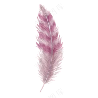 水彩羽毛免扣