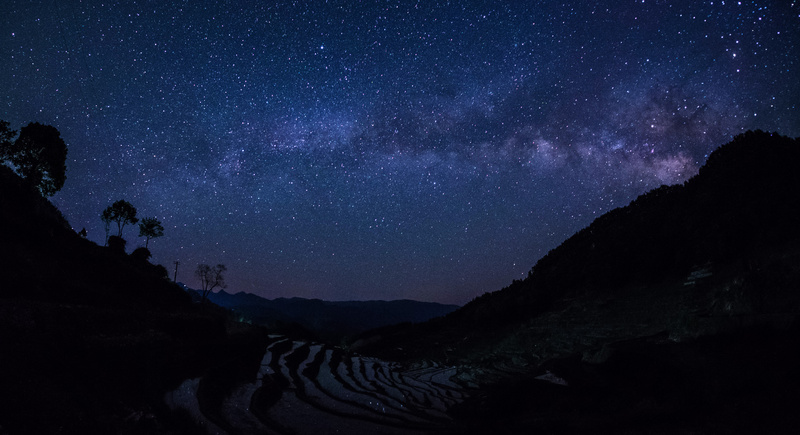 夜晚星空摄影64图片素材