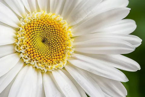 白色雏菊微距摄影图