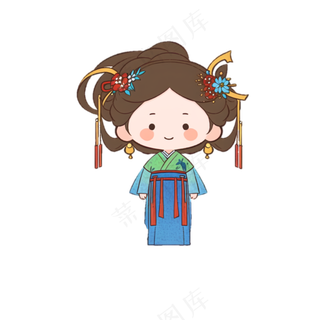 可爱Q版汉服卡通女生 (7)