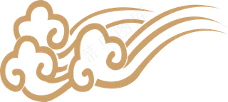 中式传统PNG免扣祥云中国风古典云吉祥图案工笔画创意素材 