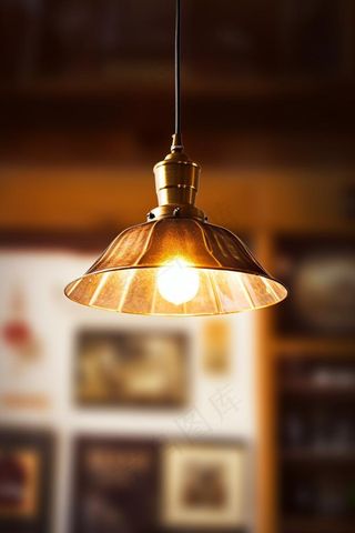 简约大气灯复古背景