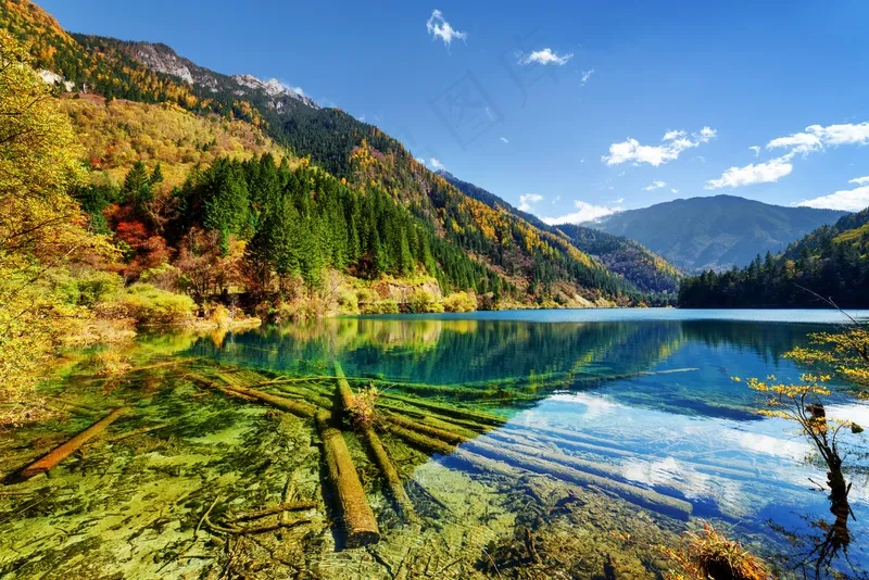 湖光山色图片