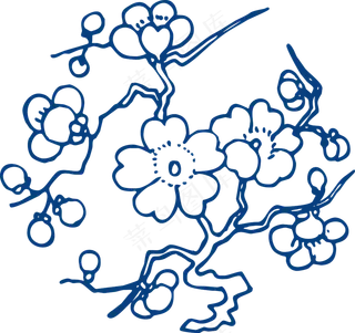 古代青花瓷图案花纹中国风图案祥云纹理传统图腾矢量AI设计免扣素材