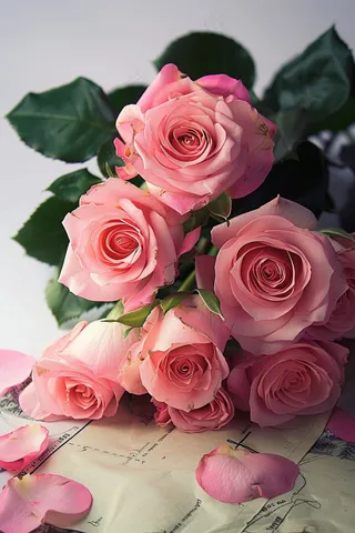 玫瑰花鲜花花朵摄影图