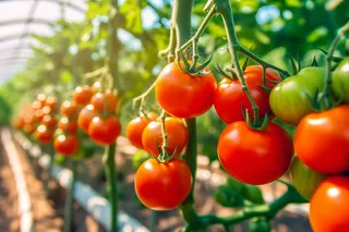 番茄西红柿种植园摄影图