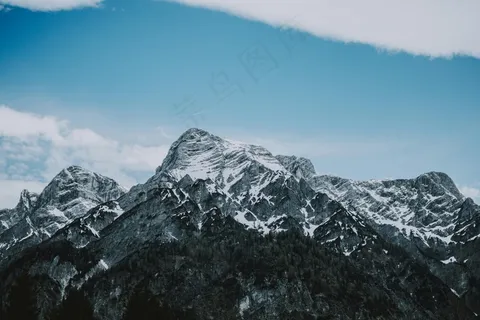 蓝天白云雪山之巅 蓝天白云雪山之巅