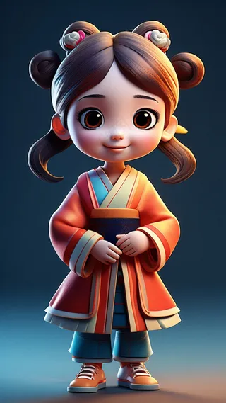 传统服饰汉服可爱小女孩2