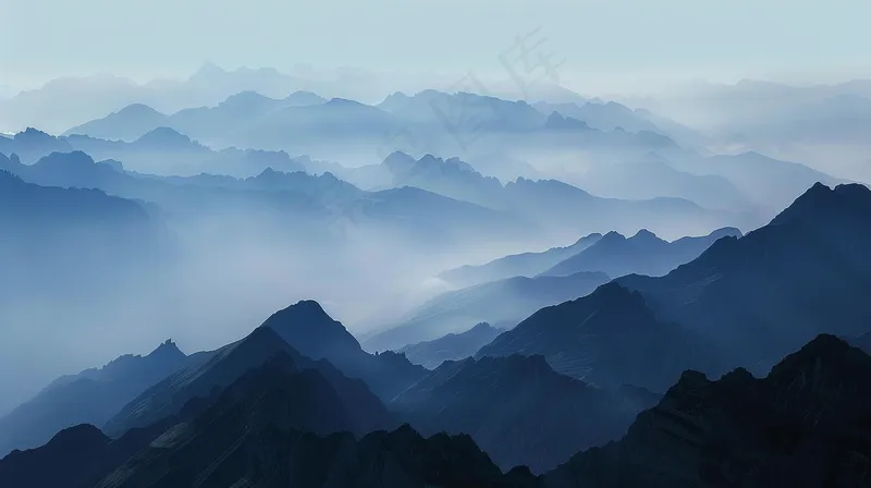 祖国山河山川连绵摄影图(4368x2448)