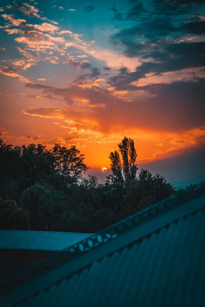 夕阳晚霞图片