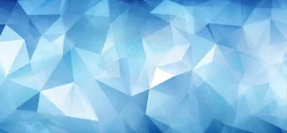 蓝色几何多边形科技时尚炫彩海报背景图