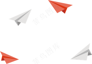 卡通手绘箭头纸飞机PNG免抠元素图片海报背景儿童装饰漂浮
