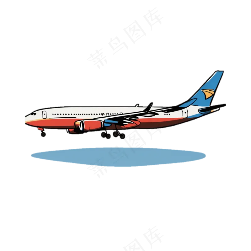 飞机 手绘 免抠透明底 (1)