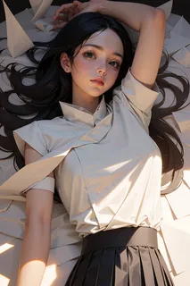 现代风美女AI设计