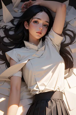 现代风美女AI设计