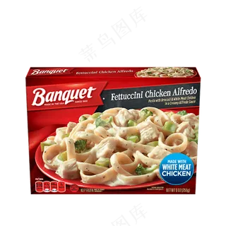 免抠一盒熟食意面