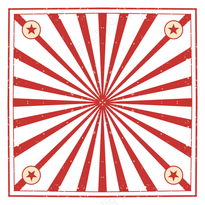 多边形放射中国风复古边框psd模版下载