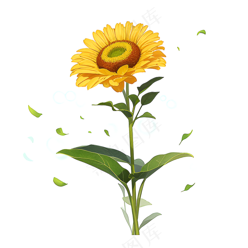 黄色向日葵免抠素材89
