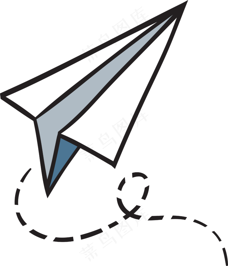 卡通手绘箭头纸飞机PNG免抠元素图片海报背景儿童装饰漂浮