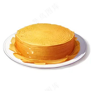 橙色果冻糕点美食西式74