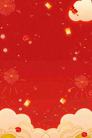新年新春节日红色喜庆背景