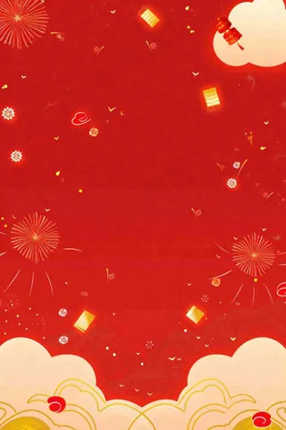 新年新春节日红色喜庆背景