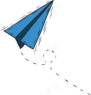 卡通手绘箭头纸飞机PNG免抠元素图片海报背景儿童装饰漂浮