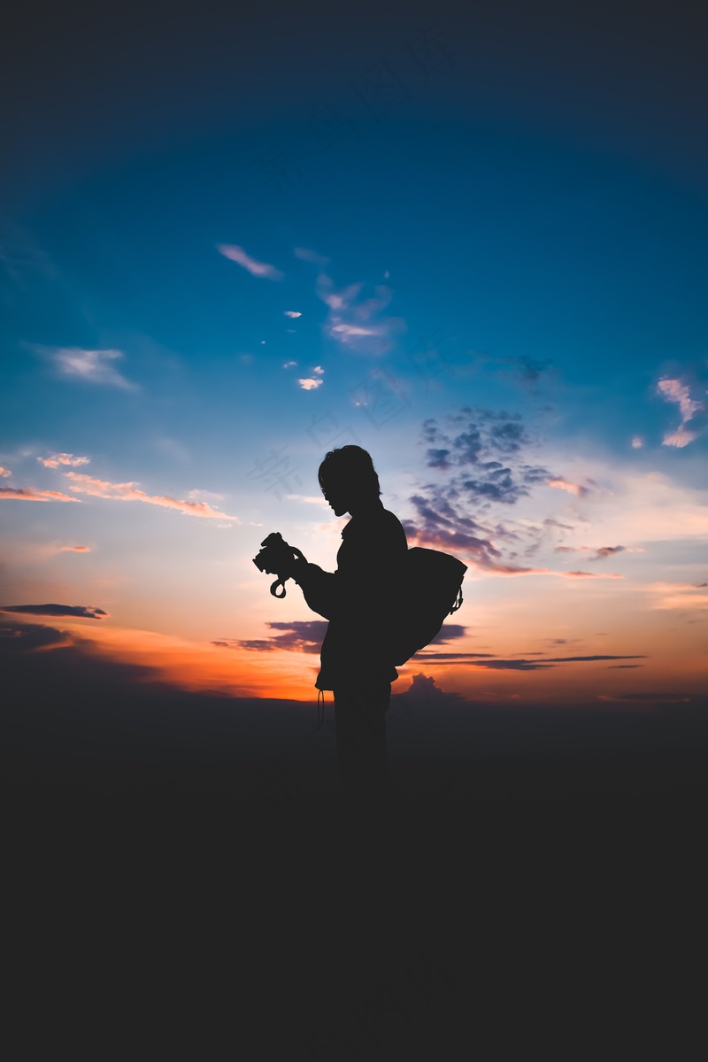 夕阳晚霞图片