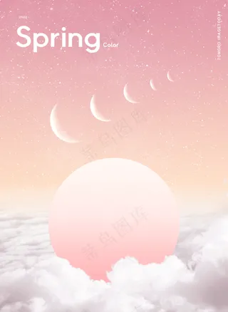 混色(2)小清新背景海报元素