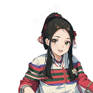 原创卡通女孩可爱清新