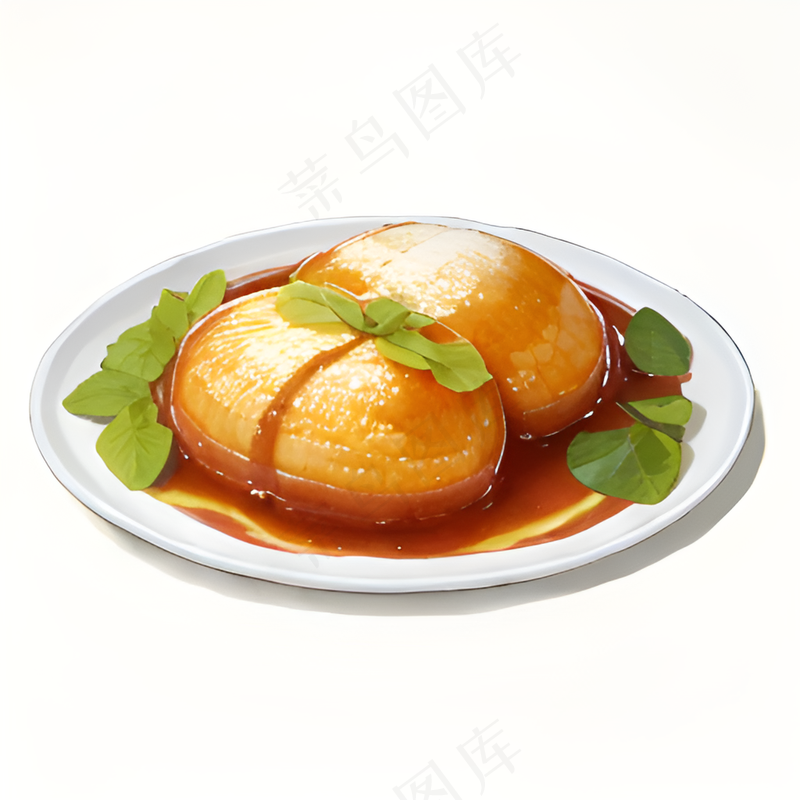 橙色果冻糕点美食西式64