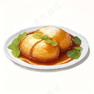 橙色果冻糕点美食西式64