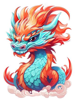可爱卡通龙形象