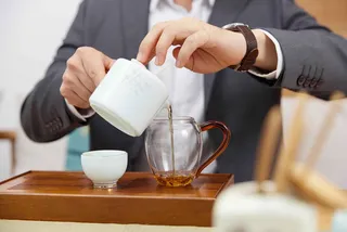 泡茶茶艺生活背景