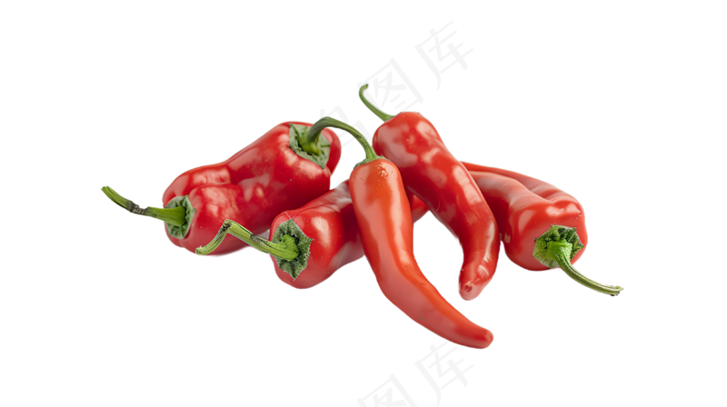 摆放的一堆辣椒PNG素材