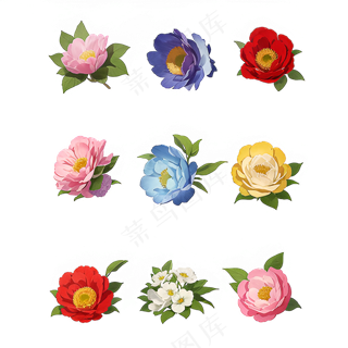 手绘花奎花类素材4