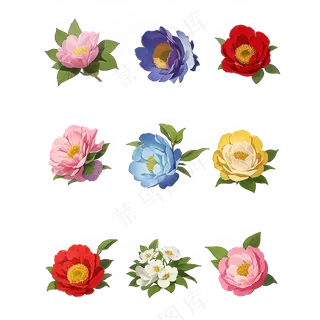 手绘花奎花类素材4