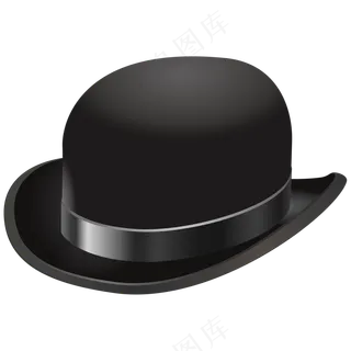 免扣一顶黑色的绅士帽