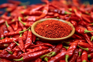 红辣椒干辣椒干货调料摄影图