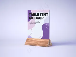 淡紫色背景竖立海报6样机