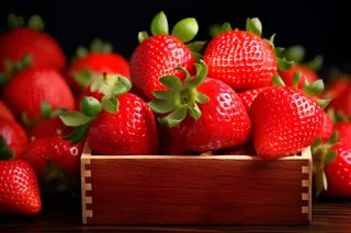 新鲜草莓水果摄影图