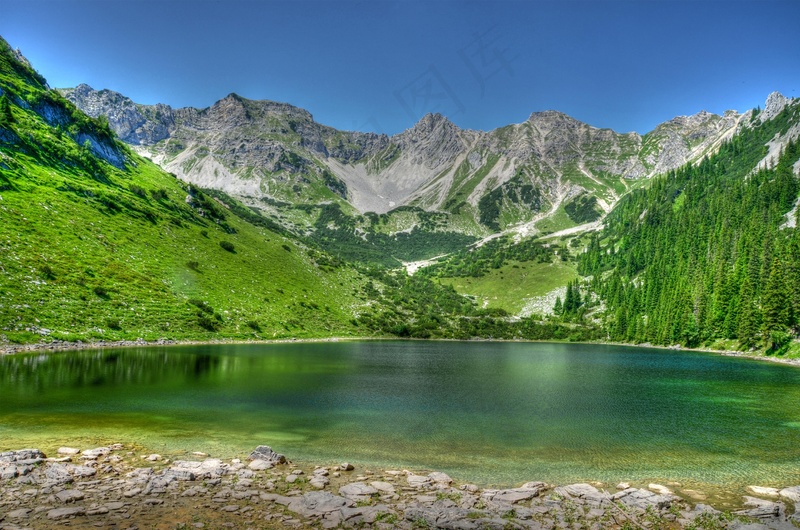 湖光山色图片