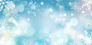 冬天雪花冰冻立冬冬至大寒小寒小雪卡通插画背景