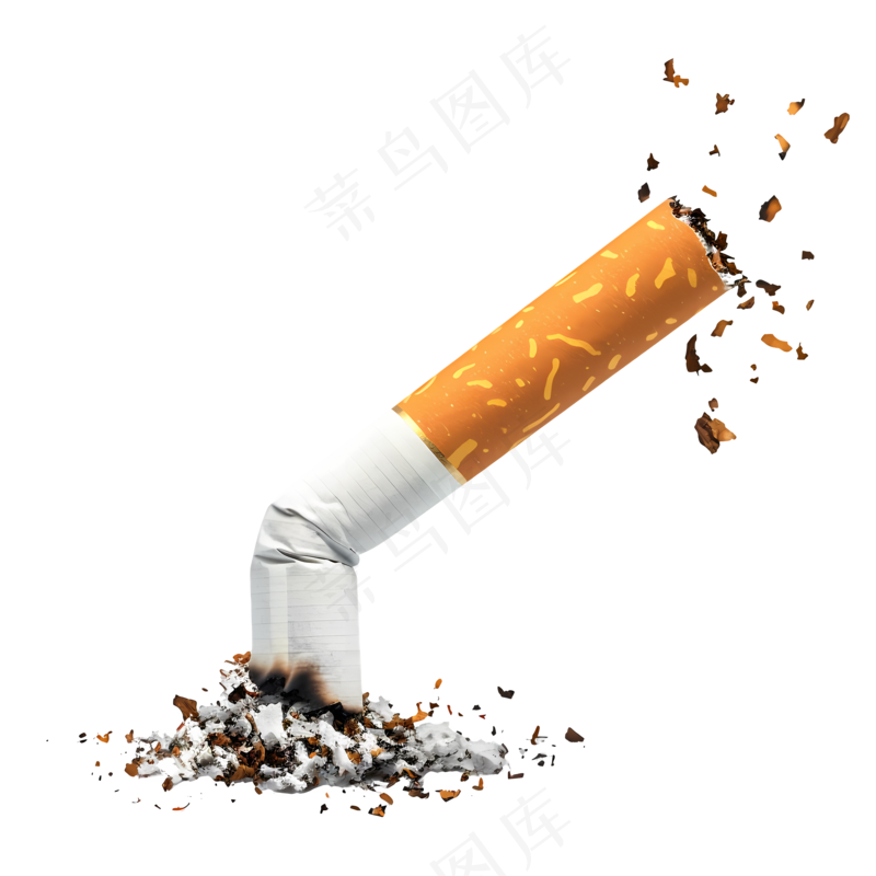免抠熄灭的香烟