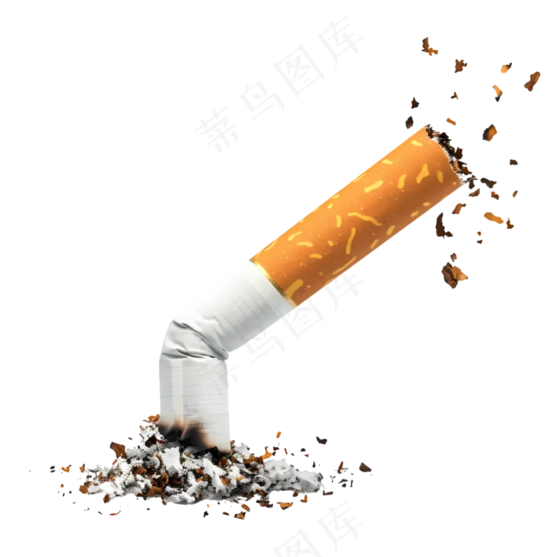 免抠熄灭的香烟