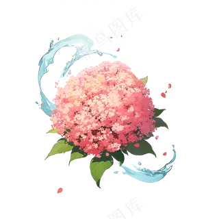 粉色花朵桃花玫瑰免抠素材97