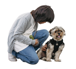 免抠带宠物人物