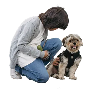 免抠带宠物人物